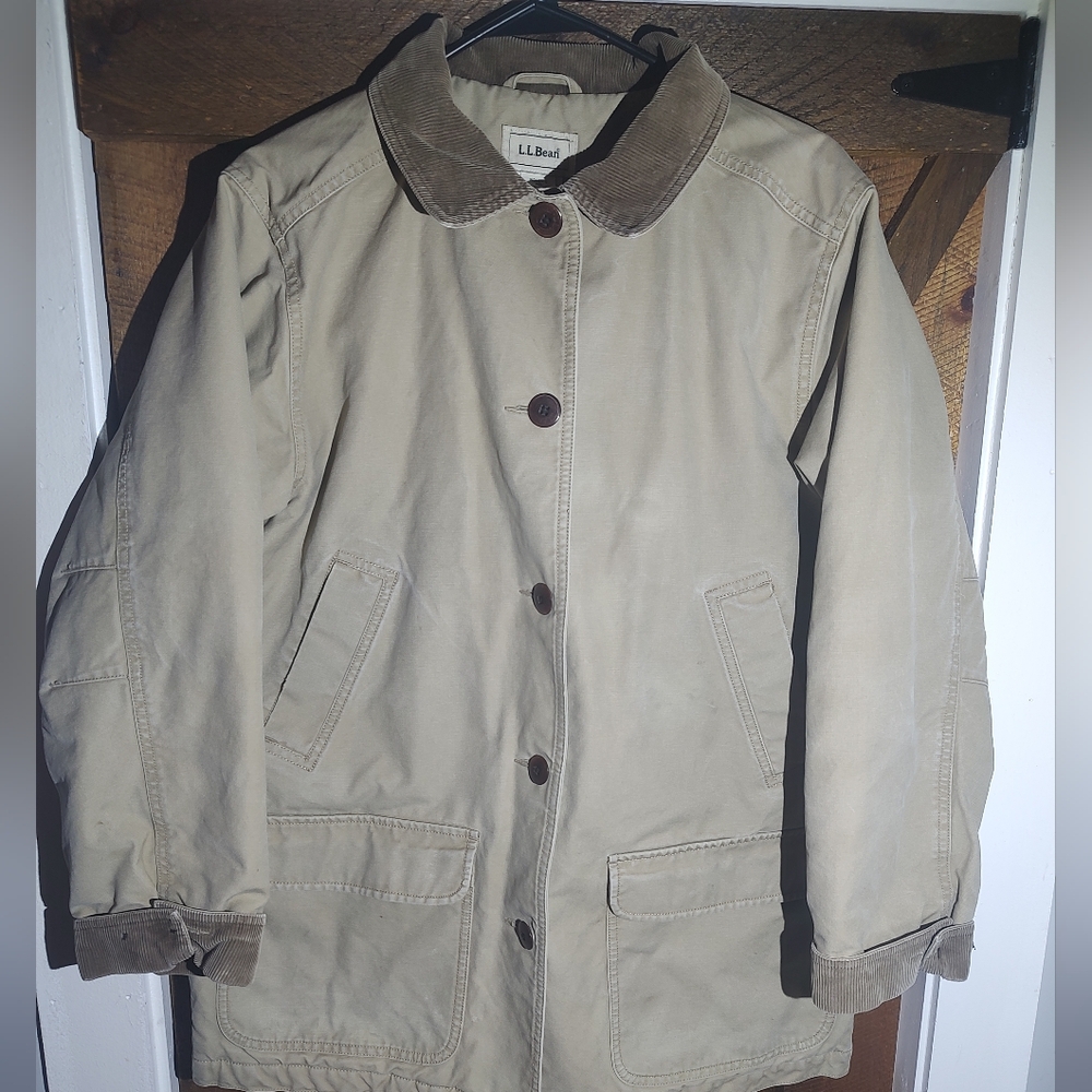 LL Bean Insulated Barn Coat Chore Jacket Women's Large Regular